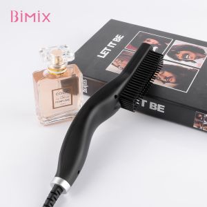 CE Approval 140℃-220℃ Negative Ion Beard Straightener Brush