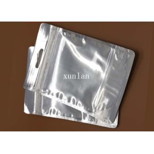Silver Light Shield Aluminum Foil Envelopes Customized Design Logo / Size