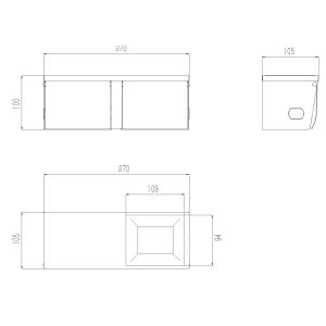 Bathroom Accessories Stainless Steel Manual Decorative Paper Towel Dispenser