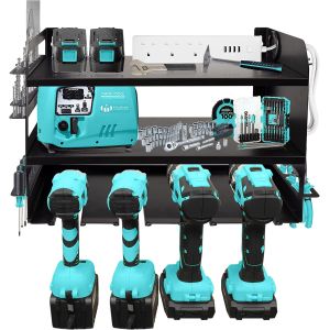 China Organize Your Tools with this Heavy Duty Power Tool Organizer Wall Mount Storage Rack on sale