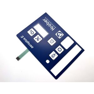 Glossy Finish Polyester Transparent Window Membrane Panel Switches For CNC