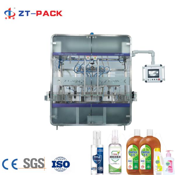 SS316 4800BPH Fully Automatic Gravity Disinfectant Antiseptic Cleaner Bottle