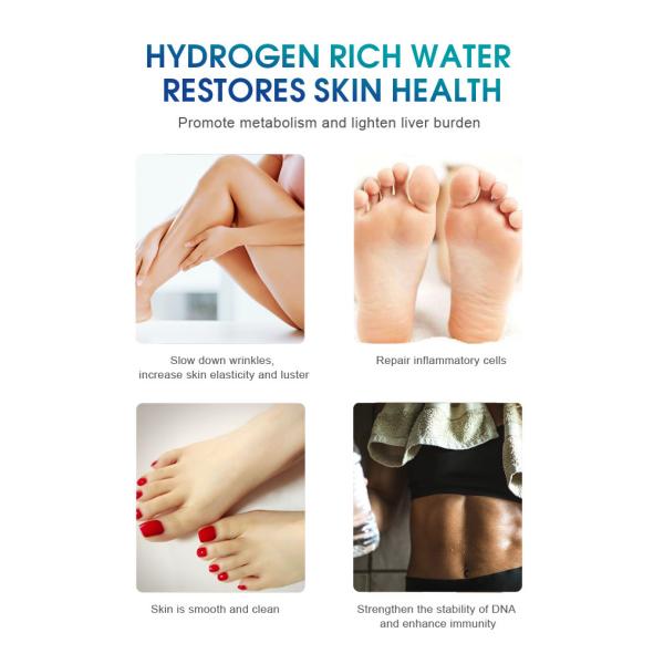 Plastic Kiscience Advanced Hydrogen Spa Foot Bath Detox Machine Blue Skin Beauty Massage