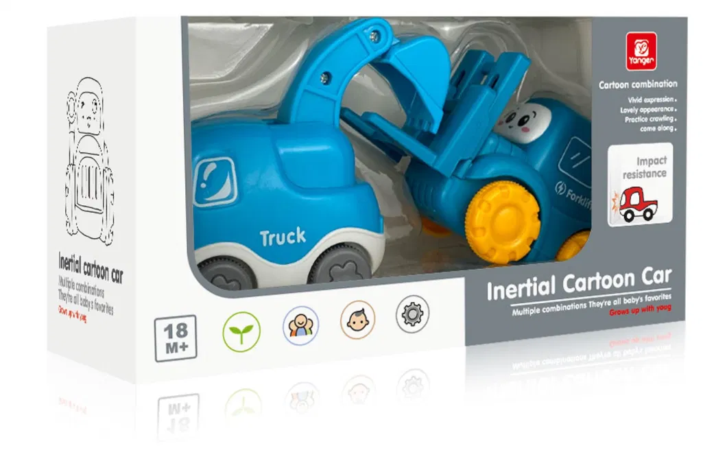 Factory Wholesale Children&prime;s Toys 2-6 Years Old Plastic Garbage Classification Car Toys Cartoon Engineering Car Toys