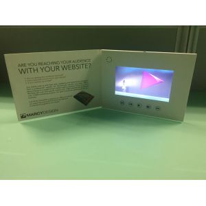 Quality Custom design 7'' lcd screen video brochure card video mailer custom video book/booklet with video screen for sale