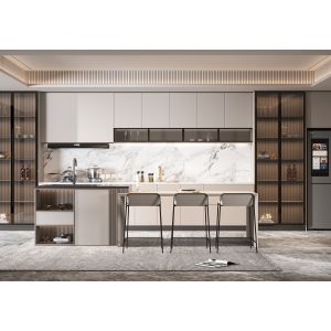 Custom Modular Kitchen Cabinets with Modern Finishes
