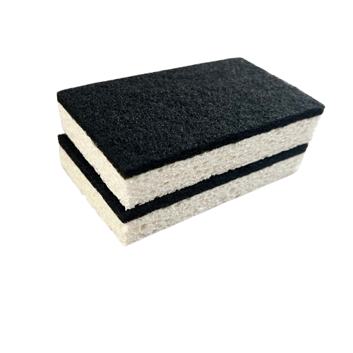 Customizable Green Kitchen Cellulose Sponge Power Scourer - Effective & Non