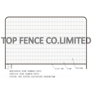 Environmental Temporary Site Fence Panels / Chain Link Fence Construction