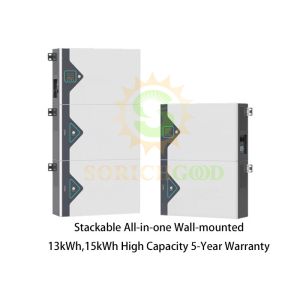 Quality IP65 13kWh 15kWh Lithium Battery Storage With DB Stackable All In One Wall Mounted Battery Series for sale