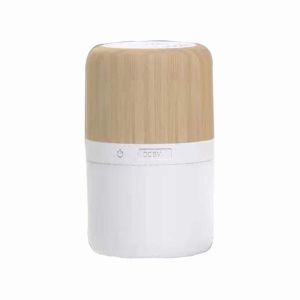 LED Bamboo Bluetooth Speaker Portable Luminous Simple 300mAh