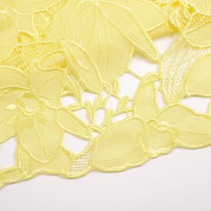 135cm Width Water Soluble Lace Fabric 100% Polyester Floral Fabric Flower