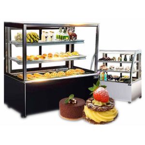 Adjustable Shelves 220v Breads Cake Display Freezer