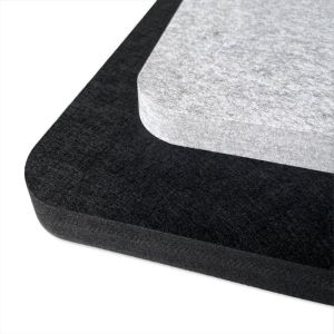 9mm Snow White Acoustic Fiber Board 100% Recyclable Polyester Fiber
