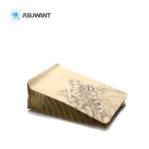 Custom Printed OEM Kraft Paper Zipper Bags With Valve