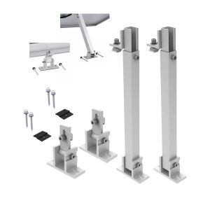 60M/s Wind Load Adjustable Aluminum Solar Panel Mounting Bracket for Small Panel