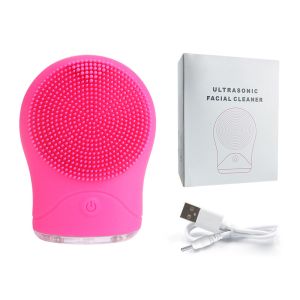 High Frequency Vibration Full Silicone Face Cleansing Instrument Sonic Cleansing
