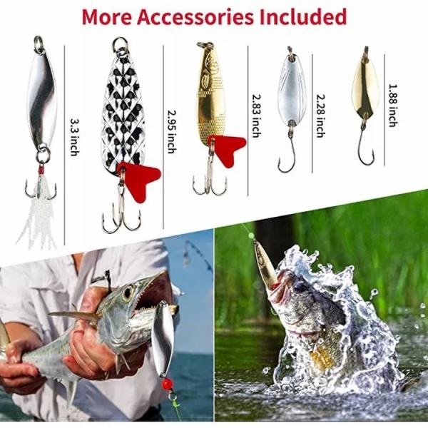 13G Spoon Lure Metal Fishing Spinner Bait Treble Hook Isca Artificial Fish Wobbler Feeder For 3D Printing Services
