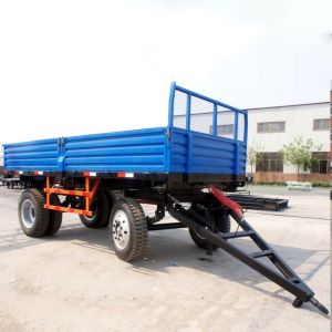 Farm Tractor 15T 2-Axle Hydraulic Dump Trailer with Draw Bar Customised Design