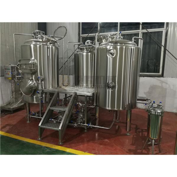 Buy Customized 500 Litre Beer Brewing Equipment With Three Vessles Brewhouse at wholesale prices