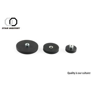 Black Rubber Coated Neodymium Magnets For Flexible Magnetic Flashlight