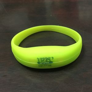 LED Pulse Remote Control Radio Controlled Silicone Wristband Sound Motion