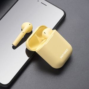 Macaron Pink Blue Yellow Waterproof 4h TWS Bluetooth Earphones