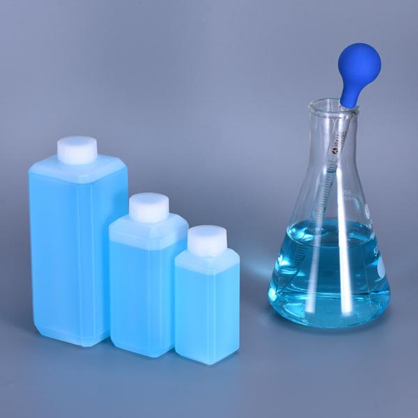 Buy 500ml Double Wall Plastic HDPE Square Reagent Bottles for Laboratory Printing Handling at wholesale prices