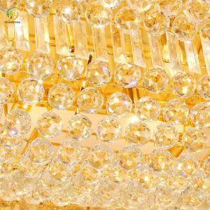 JYLIGHTLING High-End Elegant Rectangular Living Room Dining Room Crystal LED