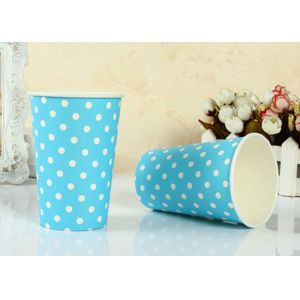 Customized Disposable Paper Drinking Cup For Party , Heat Insulation