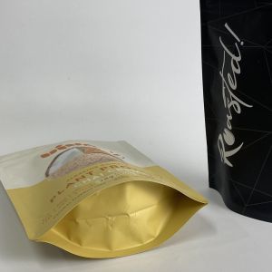 Custom Printed Food Grade Resealable Protein Powder Packaging Bags Stand Up