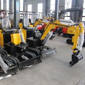 SGS 1 Ton Mini Excavator Equipment 3KM/H Walking Speed Small Digger Machine