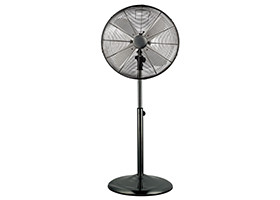 Quality 16 Inch Decorative Electric Pedestal Fans Brushed Nickel For Agriculture Hydroponic for sale