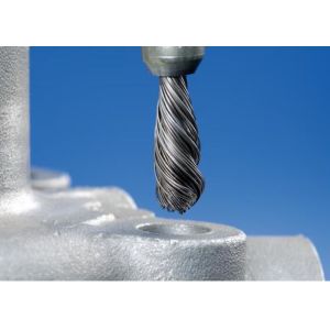 Solid Shank Single Twist Wire End Brush 10mm OD for Rust Paint Removal Tools