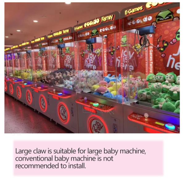 Indoor Toy Crane Claw Machine Coin Operated 90W For Kids