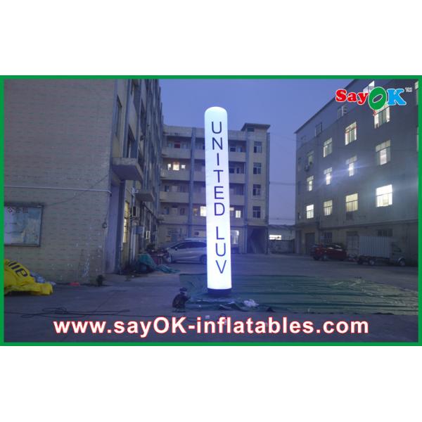 White Portable Inflatable Lighting Decoration For Rental Business