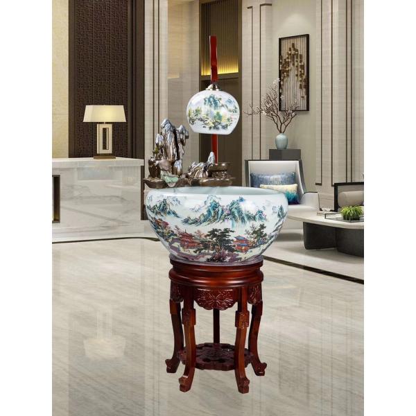 Buy Ceramic 230mm Koi Fish Bowl at wholesale prices