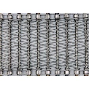 Food Processing Fruit Drying Stainless Chain Link Balance Spiral Wire Belt