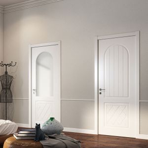 MDF Wood Timber Eco Interior Doors Customized Color