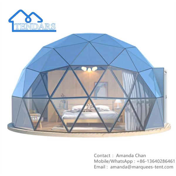 Buy Custom Size Large Glamping Dome Tent Hotel Style For Family Camping at wholesale prices