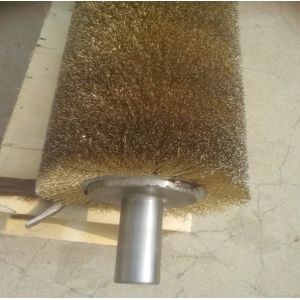 Pure Copper Or Brass Copper Plated Steel Wire Cylinder Roller Brush For