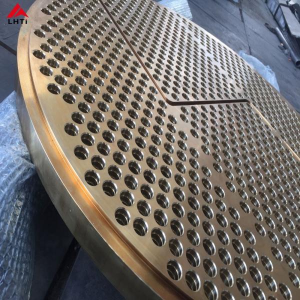 Buy ASME B265 Titanium Equipment Titanium Tubesheet For Heat Exchanger at wholesale prices