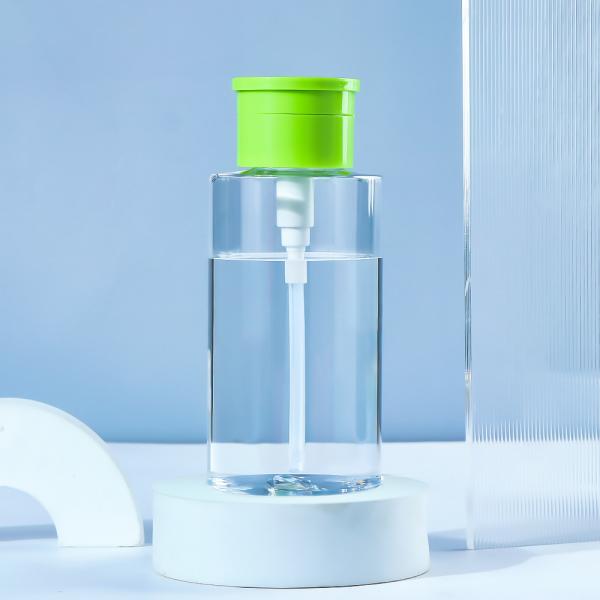 Buy Customizable Plastic Makeup Remover Bottle with Pump Head at wholesale prices