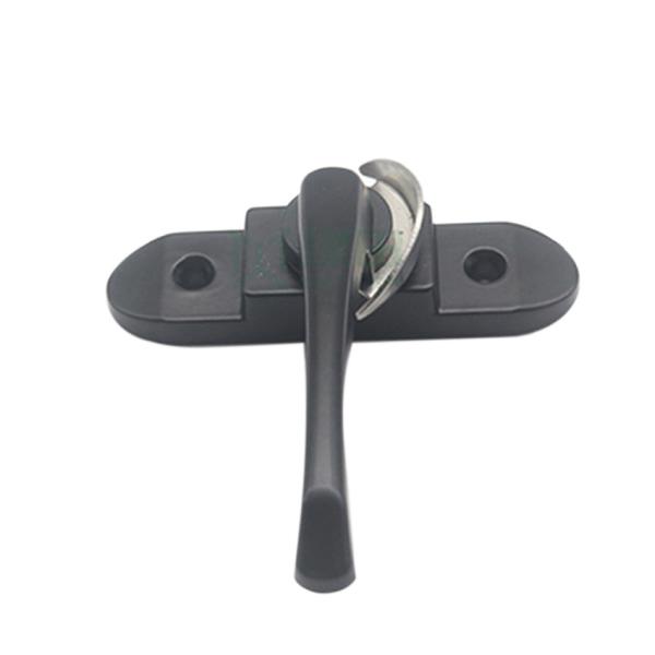 Buy Customized Black Two Way Crescent Window Lock With Aluminum Alloy Material at wholesale prices