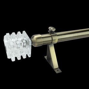 60cm Polygonal SS Double End Pipe Curtain Rods