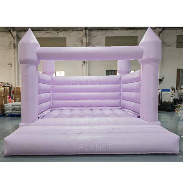 Buy Pastel Kids Wedding Purple Bounce House Inflatable Bouncy Castle PVC Inflatable Bouncer at wholesale prices