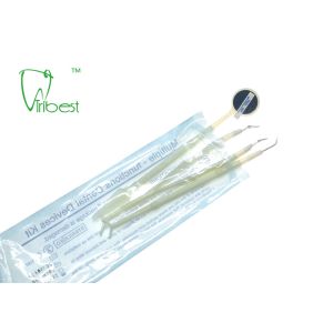3 In 1 Disposable Dental Kit Probe Mirror Tweezer