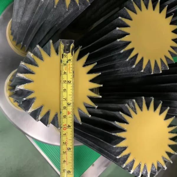 Industrial Grade Galvanized Bottom End Caps Air Filter Cartridge 10 Inches