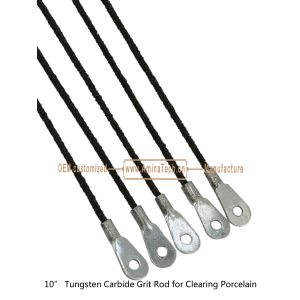 10"Tungsten Carbide Grit Rod for Clearing Porcelain,Cutting Tiles