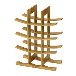 12 Bottles natural bamboo home made wine storage rack
