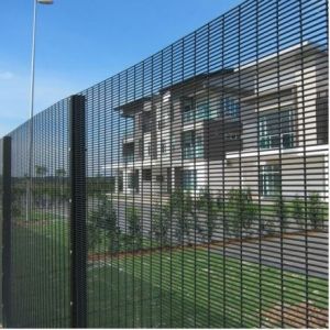 Powder Coated 358 Anti Climb Fence Panels Black White